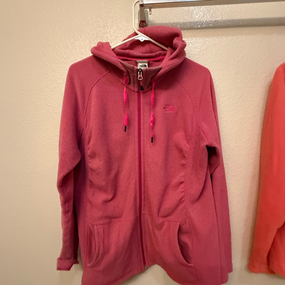 The North Face Women's Pink Hooded Fleece Jacket